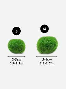 1个/2个树脂仿真海藻球，可沉入水族箱，微景观缸，绿藻球，鱼缸装饰品，桌面摆件，四季皆宜 - 查看 4