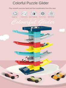 Bộ đồ chơi xe đua 8 đường ray, gồm 4 xe mini, phù hợp cho bé trai và bé gái từ 3-6 tuổi, món quà sinh nhật hoàn hảo, màu ngẫu nhiên. - Nhiều màu - Xem 3