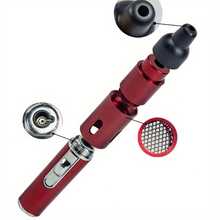 1/ 2pcs All-In-1 Pipe Windproof Click Butane Refillable Torch Lighter Click-N-Hit, Outdoor Windproof Butane Lighter, Adjustable Flame Lighter, Suitable For Barbecue, Kitchen Baking, Men'S Gift(No Butane), Without Battery - 1 cái-Xanh lá cây - Xem 4