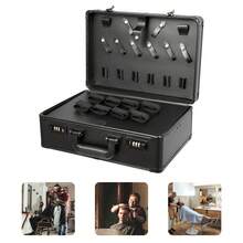 Hairdressing Tool Box Black Aluminum Alloy Hairdressing Toolbox - Black - View 2