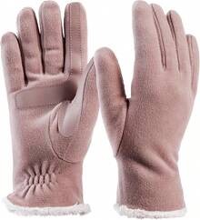 Isotoner Womens Stretch Fleece Gloves With Microluxe Lining And Smart Touch Technology - Phấn má hồng mới - Xem 12