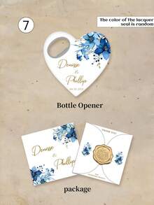 1PCCustomized Heart-Shaped Bottle Opener With Packaging. Personalized Wedding Return Gift Magnetic Bottle Opener, An Excellent Gift For Brides, Heart-Shaped Wedding Souvenirs And Thank-You Card Magnetic Bottle Opener, Customized Return Gifts, Father Gifts.