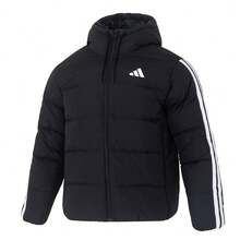 Adidas ESS 3S P D HD J Herren Daunenjacke, Neuer Sportoutfit Winter 2025, Outdoor Winddicht Warm Kapuzen Dicke Jacke, KH3987