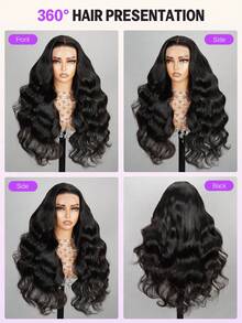 MEGALOOK 13x4 Lace Front Wig, Wavy Curly, 100% Human Hair, Pre-Plucked & Bleached Knots, Natural Hairline, 16-30 Inches; 13x4 Lace Front Wig, Free Part, Natural Black, 100% Human Hair, Baby Hair, Hand-Tied, Lightweight Cap, All-Day Comfort, Minimal Shedding. - SNatural - View 6