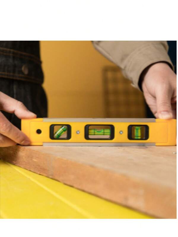 Nivel magnético 3 en 1 - Herramienta de medición de precisión industrial, regla multifunción, regla de nivelación magnética de alta precisión, base magnética, 3 modos de medición