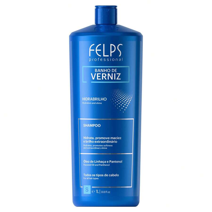 Felps Professional Professional Hydra-Shine Varnish Bath Shampoo - 1L - Blanco - Ver 1