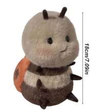 Stuffed Animals Sitting Ladybug Soft Stuffed Animal Cute Plush Toy Shy Face Expression Huggable Premium Fabric for Sofa Classroom Home Décor Bedtime Playroom Gifting Collectors - como en la foto - Ver 2