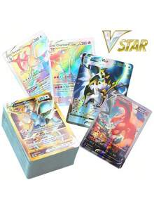 300PCS  Anime Figure Cards,Creative Tables Games Deck Cards Suitable For Collection,Collection Card Toys Gift Card Rare Collection Battle Trainer Gift(Random Style)