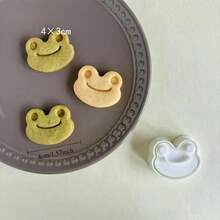 Moldes de galletas de animales lindos de plástico 3D en forma de perro, gato, ardilla y oso. Moldes de galletas prensables, sellos de galletas, herramientas de cocina para hornear y repostería - animal - Ver 7