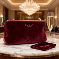 Gucci メイクアップバッグ レディース ラグジュアリーハンドバッグ イブニングバッグ クリスマスギフトバッグ ベルベット チェーンストラップ 2WAY クラッチ ショルダー マルチユース メイクアップ収納 ホーム オフィス ストリートウェア