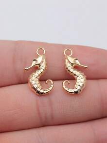 10pcs 23x11mm(0.91x0.43inch) Seahorse Charms Pendant For DIY Jewelry Making Necklace Keychain Phone Chain Bracelet Making Accessories Handmade Craft Making Findings