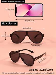 1pc Children's Fashionable Eyeglasses Set, Retro Y2K Novelty Decorative Glasses, Suitable For Boys And Girls Daily Matching, Graduation/Back To School/Valentine's Day Gift