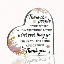 1pc, placas de acrílico inspirador - vibrante decoración para el hogar y la oficina - Organización Mundial de la Salud hace las cosas mejor, perfecto para la gratitud de los empleados, la jubilación, regalos de vacaciones, y personalizados muestras de agradecimiento - 1 pieza - Ver 3