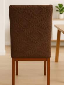 Quilted Chair Cover Kit With 6 Units - Exclusive Anti-Cat Spandex - Rust Brown - View 3