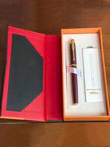 [Customized] Personalized Engraved Metal Business Office Ball Pen Gift Set With Refill, 2pcs, High Quality Ballpoint Pen For Daily Writing, Signature, Birthday, Father's Day, Thanksgiving, Christmas, Gift For Friends, Relatives, Leaders, Colleagues Back To School - Multicolor - View 4