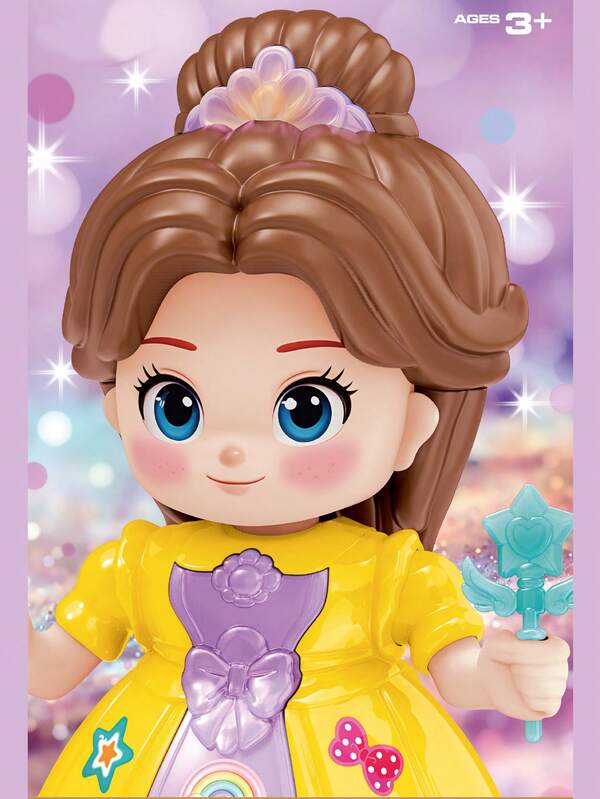1pc Children's Electric Singing & Dancing Princess Music Light-Up Educational Toy, Random Color