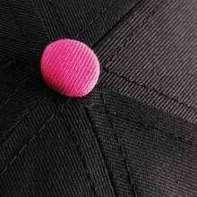 Beechfield Unisex 5 Panel Contrast Snapback Cap (Black/ Fuchsia) - 100% Cotton - (RW4072) - Shadow Black - View 5