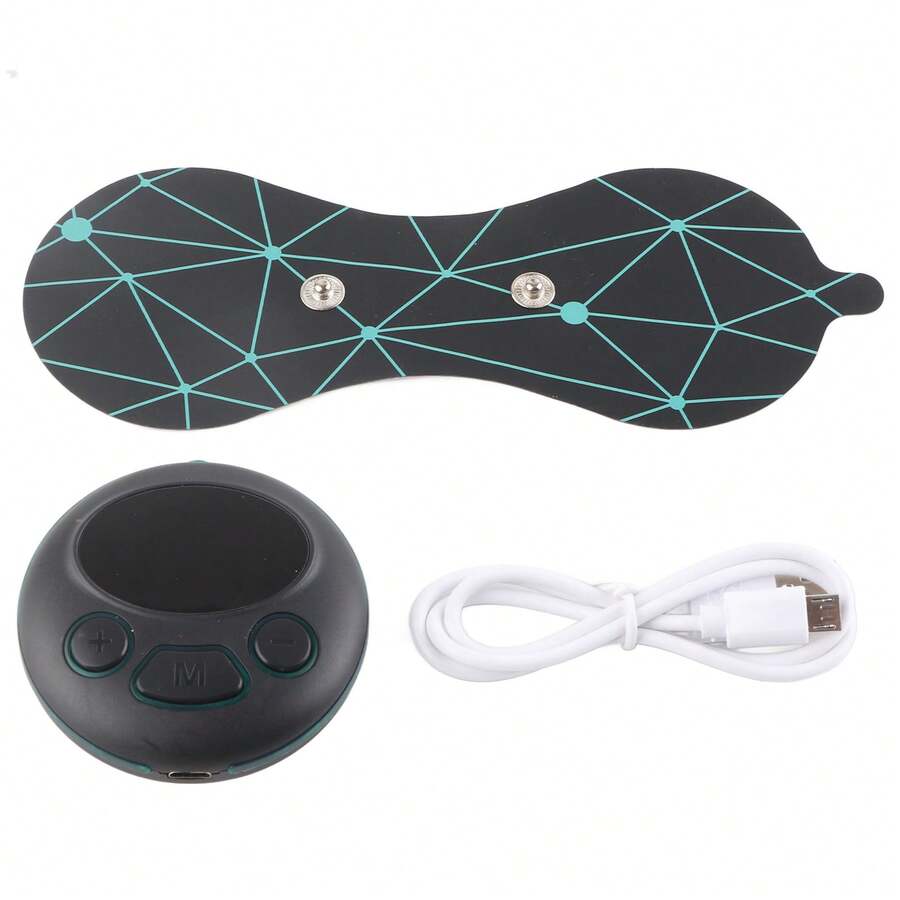 Pegatina de masaje en el cuello, masajeador eléctrico de cuello 9 modos 19 niveles para el hogar - Negro - Ver 1