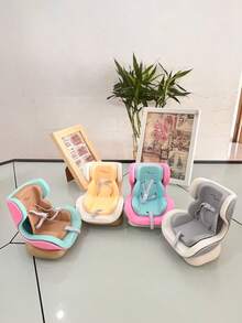 مقعد أمان السيارة لتمثال (بدون دمية)، مقعد أمان السيارة لتمثال ، ديكور فتحة التهوية الداخلية، اكسسوارات دمية 15/17 سم، ملابس بديلة للجيل الأول والثاني