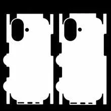 2片/套磨砂后屏保护膜，兼容 17 Pro Max、17 Pro、17 Air，全屏覆盖 - 無色 - 查看 3