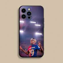 Custodia per telefono L-Laminata Sport-19 Y-Yamals compatibile con 17, 16, 15, 14, 13, 12, Pro, Max, Plus, E, SE4, Air, Mini, in morbida cover nera. Custodia compatibile con il caso 17, il caso 17 Pro, il caso 17 Pro Max