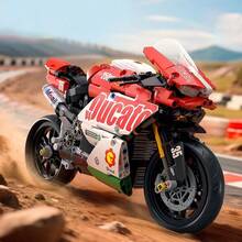 Dekoracja świąteczna 863 szt. V4 Zestaw klocków motocyklowych, seria Technic Super Model motocykla, techniczne wyścigi, zabawki montażowe dla dorosłych, prezent urodzinowy / prezenty świąteczne