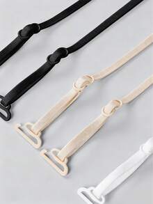 2 Pairs Ultra-Thin Transparent Bra Straps, Convertible & Anti- - Multicolor - View 4