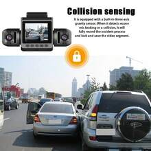 4-Channel 1080P HD Car Dash Cam, Front 1080P, Left And Right 720P, Rear, Super Night Vision, WDR, G-Sensor, Loop Recording, Optional 32GB/64GB Memory Card - Essential Car Accessories For Drivers - Black - View 3