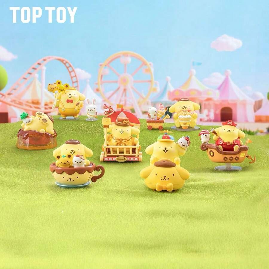 Miniso TOPTOY三丽鸥布丁狗乐园系列盲盒可爱布丁狗桌面摆件生日礼物