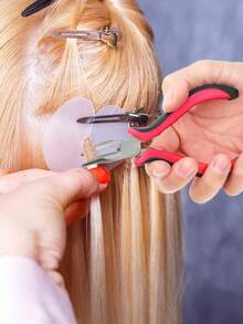 100件套接发套装，3件套珠子工具钳，微纳米环珠子接发或羽毛接发的开启和拆卸工具 - 彩色 - 查看 4