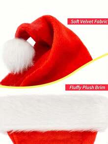 10 Stücke/5 Stücke/3 Stücke/2 Stücke/1 Stück rote Weihnachtsmütze, Weihnachtsmannmütze, Weihnachtsmütze für jeden, als Weihnachtsgeschenke, Silvester Party Zubehör, zwei Größen (Dekorative Mützen für 25 Anlässe) geeignet als Weihnachtsgeschenke Familienpackung