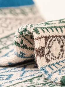 5 Pairs Women's Bohemian Retro British Style Warm Short Socks, - Multicolor - View 8