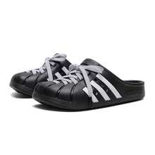 Adidas 男女通用运动凉鞋 - 黑與白 - 查看 3