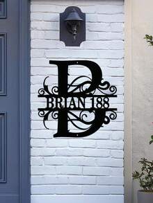 1 Fine Metal Art Logo - Personalized Last Name Logo, Name Design, Home Decoration With Custom Initials Thumbnail, Classic Style, Wall-Mounted Wall Art Decoration For Theme Parties, Perfect Heartfelt Gifts For Friends And Family, Customizable Wedding Gifts., Valentine Day, Valentine Day Decor Ornamental Exquisite, High-Quality Custom, Personalized, Unique Ideal Gifts For Her Pets ,Forever Love - Multicolor - View 7