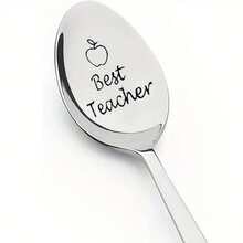 Meilleurs cadeaux pour les enseignants, cadeau de remerciement et d'appréciation pour les enseignants, meilleure cuillère à café/thé en acier inoxydable gravée "Meilleur enseignant" comme cadeau pour les enseignants