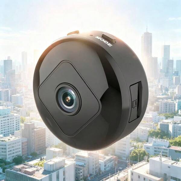 1 pieza Cámara de inalámbrica para interiores con video HD 480P, compatible con Wi-Fi, control de aplicación portátil, alimentación por USB, diseño no impermeable, batería de litio recargable, función de montaje en árbol y función de monitoreo remoto. Es adecuada para vehículos y entornos interiores, lo que la convierte en una opción ideal para regalos de Navidad o regalos para el Día de la Familia.