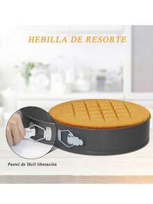 Removable Cake Pans For Pastries, 3 Pieces - Black - View 5