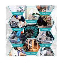 Juego de destornilladores Herramientas magnéticas de 10 piezas - Azul - Ver 3