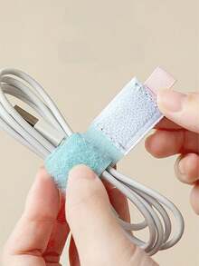 4pcs Colorful Cable Ties Organizer, Multi-Function Cord Wrap Fastener For Computer, Earphone, Data Cable Management