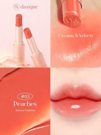  Dasique Lipstick Nourishing Lipstick Long Lasting Moisturizer Highly Pigmented Makeup Valentine's Day Decor Love Gift Winter Makeup Party Beach Travel Holiday Camping Outdoors Present Rose Fashion Girl Cosmetic Cosplay Best Trip Festivals Color Fancy Campus School Charm Vibe Women's Day Christmas Gifts For Women