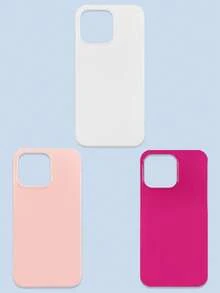 3 件装极简纯色多巴胺手机壳，果冻色系，白色/粉色/玫瑰红，兼容 和 Galaxy 系列手机，包括 17 Pro Max、Galaxy S26/S26 Plus/S26 Ultra。 - 彩色 - 查看 14