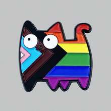 1/8 chiếc Trâm cài áo tráng men hình động vật và LGBTQ sáng tạo, huy hiệu kỷ niệm hình cờ cầu vồng và mèo, chó, khủng long, quà tặng cho bạn bè, trang trí quần áo và ba lô, sử dụng hàng ngày - Nhiều màu - Xem 12