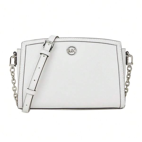 Michael Kors Bolso bandolera blanco grande Chantal 32R3S7CC3T Blanco óptico para mujer
