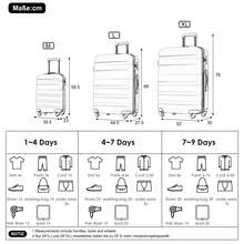 Flieks Trolley Set Suitcase Set (M, L, XL With Toiletry Bag), Rolling Suitcase Set 4 Wheels, (Set, 5 Pcs., Hard Shell Trolley Set), Luggage Set With School Bag, Cosmetic Bag Set Travel Suitcase