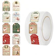 100 Peças Etiquetas de Presente de Natal - Adesivos de Presente Autoadesivos, Etiquetas de Nome de Presente de Natal, Etiquetas de Presente Autoadesivas, Etiquetas de Decoração de Feriados, Adequadas para Estudantes, Escolas, Escritórios, Casas e Muitas Outras Ocasiões Decoração de Parede Decoração de Quarto Adesivos de Parede Adesivo de Parede Decoração de Casa Decorações de Natal Decoração de Natal Decorações de Natal para Casa