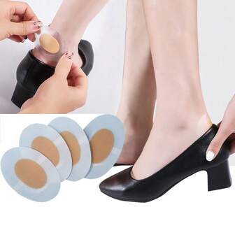 10 piezas de protectores de talón de gel - Cómodos, antideslizantes, reutilizables y lavables, almohadillas suaves, prevención de ampollas, adecuados para caminar, estar de pie, tacones altos - Previenen la fricción entre el talón y los zapatos, cuidado de los pies, diseño suave y transpirable