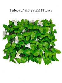 1/2/3 件 40 厘米（15.75 英寸）*200 厘米（78.74 英寸）可扩展栅栏隐私屏，适用于阳台露台户外，人造隐私屏装饰，人造常春藤栅栏面板，适用于户外墙壁，背景花园后院家居装饰耐用性材料：这种可扩展栅栏由实木制成，并具有逼真的人造叶子和花朵。 - 彩色 - 查看 13