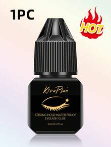 Pegamento para pestañas hipoalergénico - Pegamento para extensión de pestañas - Secado rápido (0.5-1 seg), Larga duración 45 días, Apto para principiantes y salones de pestañas DIY - Negro - Ver 20