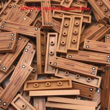 楼梯和地板印花瓷砖积木组件、城市木制积木、与 MOC 经典积木兼容的房屋配件，对于积木爱好者来说，这是一份绝佳的圣诞礼物和节日礼物选择。