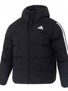 Adidas ESS 3S P D HD J Herren Daunenjacke, Neuer Sportoutfit Winter 2025, Outdoor Winddicht Warm Kapuzen Dicke Jacke, KH3987